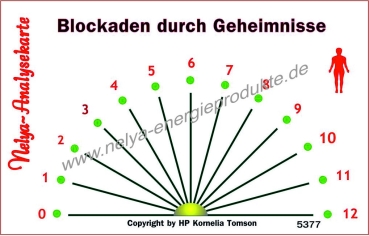 Nelya-Analysekarte - Pendelkarte - Blockaden durch Geheimnisse #5377